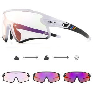 Gafas de Ciclismo Scycn con Lentes Fotocromáticas, Montura Completa, Ligeras, para Deportes al Aire Libre - Product Image 1