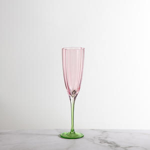Copa de <span class=keywords><strong>Vino</strong></span> Tinto Floral Vintage, Transparente, Degradado, Sin Plomo, Clásica, Sostenible, Capacidad de 301-400 ml, Color Rosa - Product Image 3