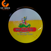 Logo de marque de bière, étanche sous vide, en plastique, avec logo, pour boîte à lumière