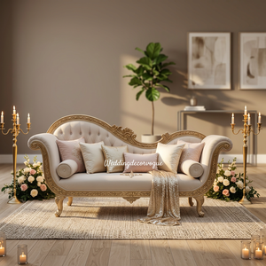 Luxury Wedding <b>Sofa</b> for Bride and Groom Comfortable Stylish Couch for Wedding Ceremony and Event Decor - Product Image 1