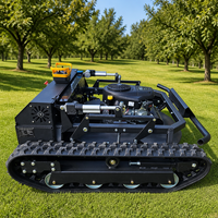 Robot de tonte télécommandé multifonction haute puissance pour l'agriculture, la foresterie, l'aménagement paysager, la taille et le désherbage
