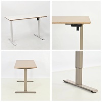 Bureau debout électrique réglable en hauteur, moderne et durable, en bois, pour usage commercial et commandes groupées d'entreprise