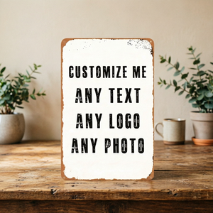Decorazione da Parete in Metallo Personalizzata con Foto/Testo/Logo, Adatta per Casa, Ufficio, Caffè, Matrimoni, Regali di Compleanno - Product Image 1