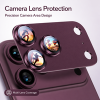 Protection d'objectif d'appareil photo en métal pour iPhone 17 Pro 18 Pro Max, cadre métallique avec couvercle en verre, forte adsorption, résistant aux chocs