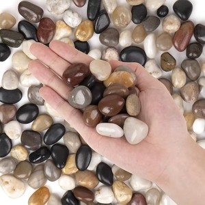 Round Shape Polished <strong>River</strong> Rocks Natural <strong>Stone</strong> Pebbles Garden Decor Landscape Beautification Waterproof Eco Friendly Material - Product Image 2
