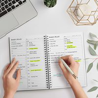 Agendas scolaires personnalisés imprimés à pois, quotidiens, hebdomadaires, mensuels, en cuir/tissu/PVC/PP, spirales, cadeaux personnalisés