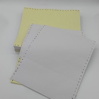 Rollo de Papel Continuo NCR Personalizado OEM, Juego de 2/3/4 Partes, Multicolor Azul, Formularios para Impresora de Facturas, Marca Huabao