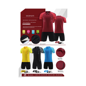 Vente en gros Ensemble de maillots d'arbitre de football de haute qualité Uniformes d'arbitre de football Uniformes d'arbitre de football pour adultes - Product Image 1