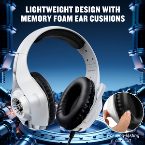 Auriculares Profesionales para Juegos con Cable, Plegables, con Bajos Estéreo, Micrófono Omnidireccional, RGB LED para PS5, PS4, PC y Laptop, Venta al Por Mayor - Product Image 4