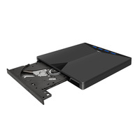 7 in 1 Multi-functional CD-ROM Combo USB3.0 External Portable Tray Type Optical Drive with Custom Logo and Private Mold
