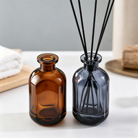 Lot de 150 ml de flacons diffuseurs en verre coloré vides pour la diffusion d'huiles essentielles