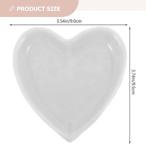 Heart Jewelry Tray, Engagement Wedding Ring Dish Earring Holder Newlyweds, Sweet <b>Gift</b> for Mother Girls Women - Product Image 4