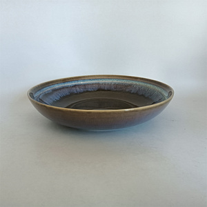 Vajilla de Porcelana Moderna y Sostenible, Estilo Vintage, con Esmalte Cerámico Verde Oscuro, Incluye Plato y Tazón para Restaurante - Product Image 5