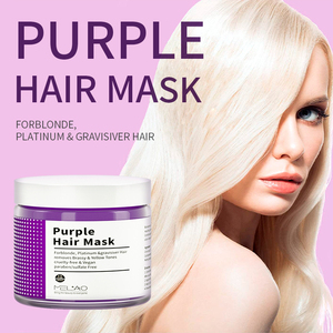 <span class=keywords><strong>Maschera</strong></span> <span class=keywords><strong>Capelli</strong></span> Viola Anti-Giallo per <span class=keywords><strong>Capelli</strong></span> Biondi, <span class=keywords><strong>Decolorati</strong></span>, Argento e Grigio - Correttore Colore e Tonificante Profondamente Purificante - Product Image 6