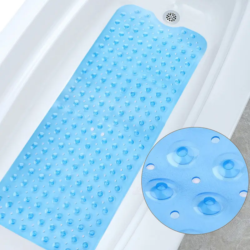 High Quality Waterproof Non Slip PVC Shower Room Mat Eco Friendly Bathtub Shower Mat With Holes