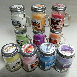OEM ODM Luxury Pattern Organic Palm Wax Candles In Glass Jar With Metal Lid Customized Fragrance Candle For Home Deco
