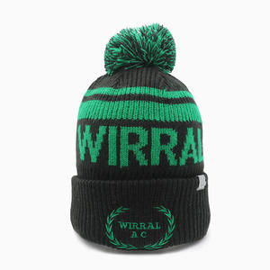 Gorros de Punto Acrílicos 100% con Logotipo Bordado Personalizado, Gorros con Pompón, Forro Polar Cálido, Resistentes al Viento y de Alta Elasticidad - Product Image 3