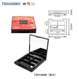 Paleta de sombras de ojos al por mayor de 4 colores, envase de polvo para paleta de sombras de ojos, envase de colorete prensado - Product Image 2