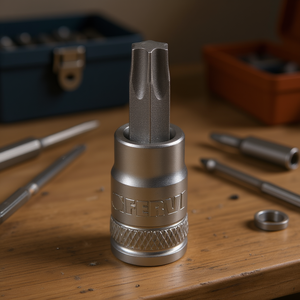 Fervi <b>Socket</b> With Torx Insert 6 Point Hex Drive For Precision Fastening Tasks - Product Image 3