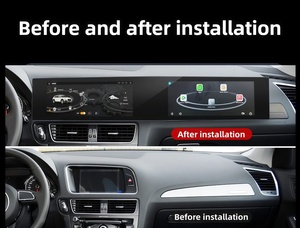 วิทยุติดรถยนต์หน้าจอคู่แบบโค้ง3D 21นิ้วสำหรับ Q5 Audi 2009-2017แอนดรอยด์เครื่องเล่นมัลติมีเดียอัตโนมัติ DSP CarPlay ไร้สายระบบนำทาง GPS - Product Image 5