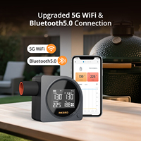 INKBIRD ISC-028BW Contrôleur de température de grill WiFi Bluetooth Ventilateur de fumoir automatique pour grill à bouilloire Grill Kamado Green Egg