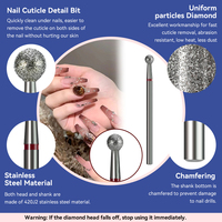 Kit professionnel de fraises à ongles Evolisse Diamond, résistantes à la chaleur, haute vitesse, avec logo personnalisé, pour manucure et pédicure