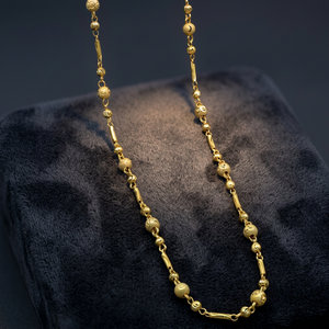 Venta al por mayor de cadenas de tubo chapadas en oro de 14K, 18K, 24K con cadena de bolas, cadena de moda, diseño de tubo con cadena de bolas, pedidos al por mayor de cadenas de tubo - Product Image 1