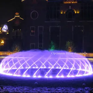 Fontana di ballo dell'acqua galleggiante della piscina portatile del giardino di pietra su ordinazione con le luci per la decorazione del giardino