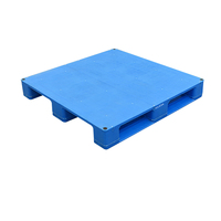 Paleta de Plástico KUDA 1212A-PBCZ con Tubo de Acero Integrado, Paleta de Alta Resistencia Tipo Estante Apilable, 1200x1200x165mm