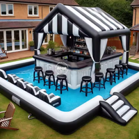 Offre Spéciale : Plateforme Flottante Commerciale Gonflable en PVC pour Extérieur, Tente de Fête, Bar Aquatique pour Adultes