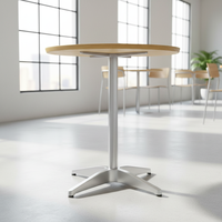 Pieds de table croisés à quatre branches en alliage d'aluminium modernes pour restaurant, café, salle à manger, extérieur, avec installation facile