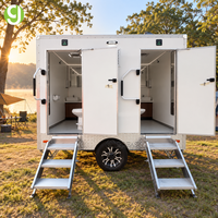 Remorque de toilettes mobiles Goeasy, unité combinée toilettes et douche pour camping