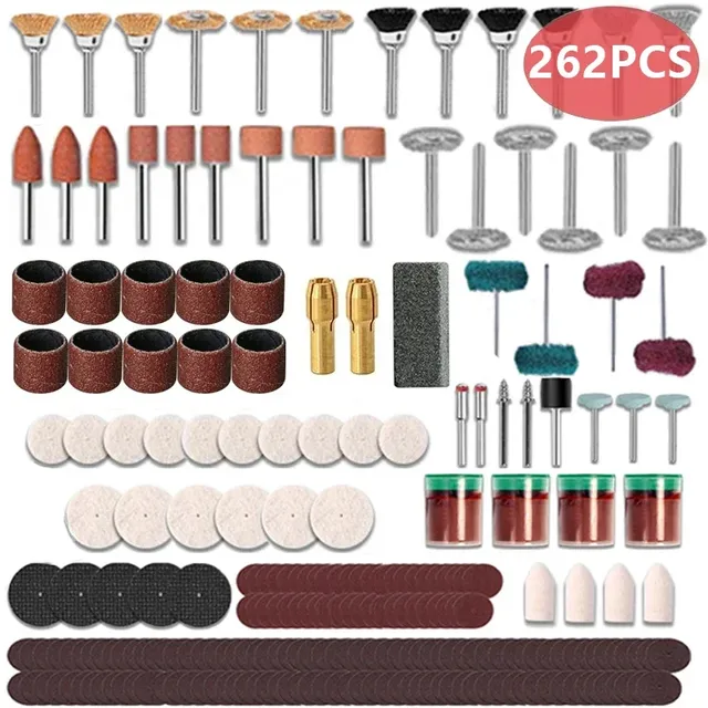 147/262 PCS/lot Power Tools Dremel Rotary Tool Accessory Set Fits For Mini Drill Grinding Polishing Accessories