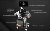 EURVET Échographe Doppler couleur sur chariot vétérinaire avec logiciel professionnel et système intelligent de gestion des données