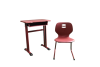 Ensemble bureau et chaise scolaire ergonomique au design simple, moderne et écologique, avec hauteur réglable, pour l'école, le jardin et la salle à manger