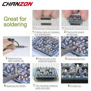 4 Pin maschio perno rotondo intestazione singola fila 2.54mm placcato oro Rgb striscia di filo dritto connettore per <span class=keywords><strong>Arduino</strong></span> PCB presa presa - Product Image 6