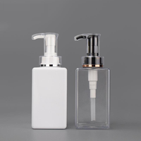 450ml pompe à Lotion cosmétiques carré bouteilles de shampoing distributeur de savon liquide emballage bouteille de shampoing en plastique