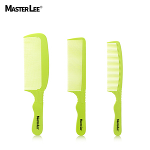 Masterlee new product three models fluorescent green ABS Alloy Material thin teeth massage Hair cutting comb set
