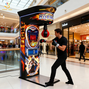 <span class=keywords><strong>Jeu</strong></span> de <span class=keywords><strong>combat</strong></span> de boxe commercial avec sac de frappe, test de vitesse de réaction, enregistrement des scores, fonctionnement à monnayeur, en acier, pour des profits élevés - Product Image 4