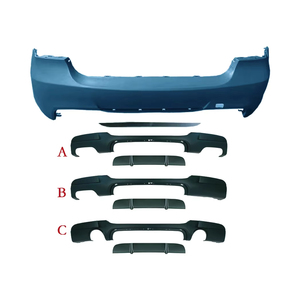 Paraurti Posteriore di Alta Qualità per BMW Serie 3 E90 2005-2012, Aggiornamento a Paraurti Posteriore Stile <span class=keywords><strong>M</strong></span> Tech con Diffusore Posteriore per BMW E90 - Product Image 1