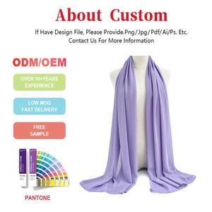 Chales de Turbante Largos y Suaves de Jersey Georgette para Mujer, de Algodón Mercerizado, con Diseño Étnico Personalizado - Product Image 2