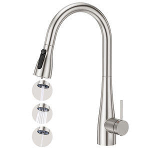 3 Way Pull Out Kitchen Faucet Stainless Steel Ceramic Valve Core Warranty 5 years - Product Image 1
