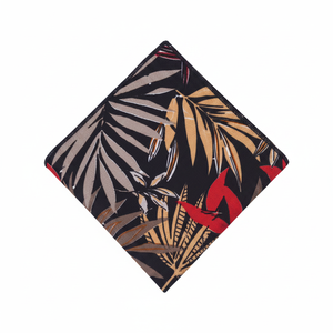 ผ้าเช็ดหน้าปกฮาวายสีแดงครีมสีดำ - Product Image 2