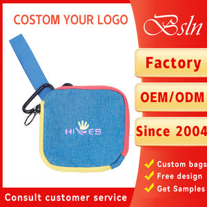 Petit portefeuille pour étudiants transfrontalier avec logo personnalisé, petit sac à main suspendu avec fermeture à glissière, doublure en polyester, petite bourse à monnaie - Product Image 4