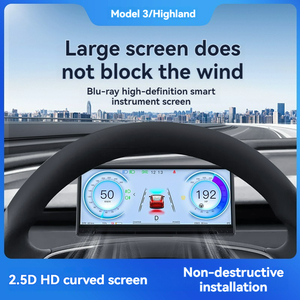 Đầu lên màn hình cho Tesla mô hình 3 2017-2023 & mô hình y 2019-2024,8.8 "Màn hình cảm ứng công cụ cụm với Carplay - Product Image 2