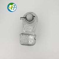 Embout à douille sphérique galvanisé à chaud 70kN W-7A pour isolateur de suspension de ligne aérienne