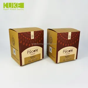 Custom printing eco-friendly rectangle art paper food packaging box for coffee beans packing