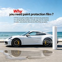 Film de protection de peinture automobile Doushield 8 Mil transparent mat hydrophobe en TPU Lubrizol, auto-réparateur, anti-rayures, résistant aux UV, facile à poser