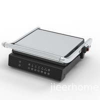 Grille-pain électrique professionnel RSC 2 tranches, presse à panini large et plate, pour la maison, modèle PG027