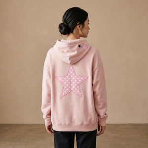 Women's Custom Logo Winter <b>Pullover</b> Hoodie Cotton Sweatshirt With 3d Embroidered Three-dimensional Pattern Washed <b>Jumper</b> - Product Image 1